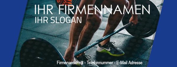 Facebook Titelbild Vorlage | Hantel – Bild 2